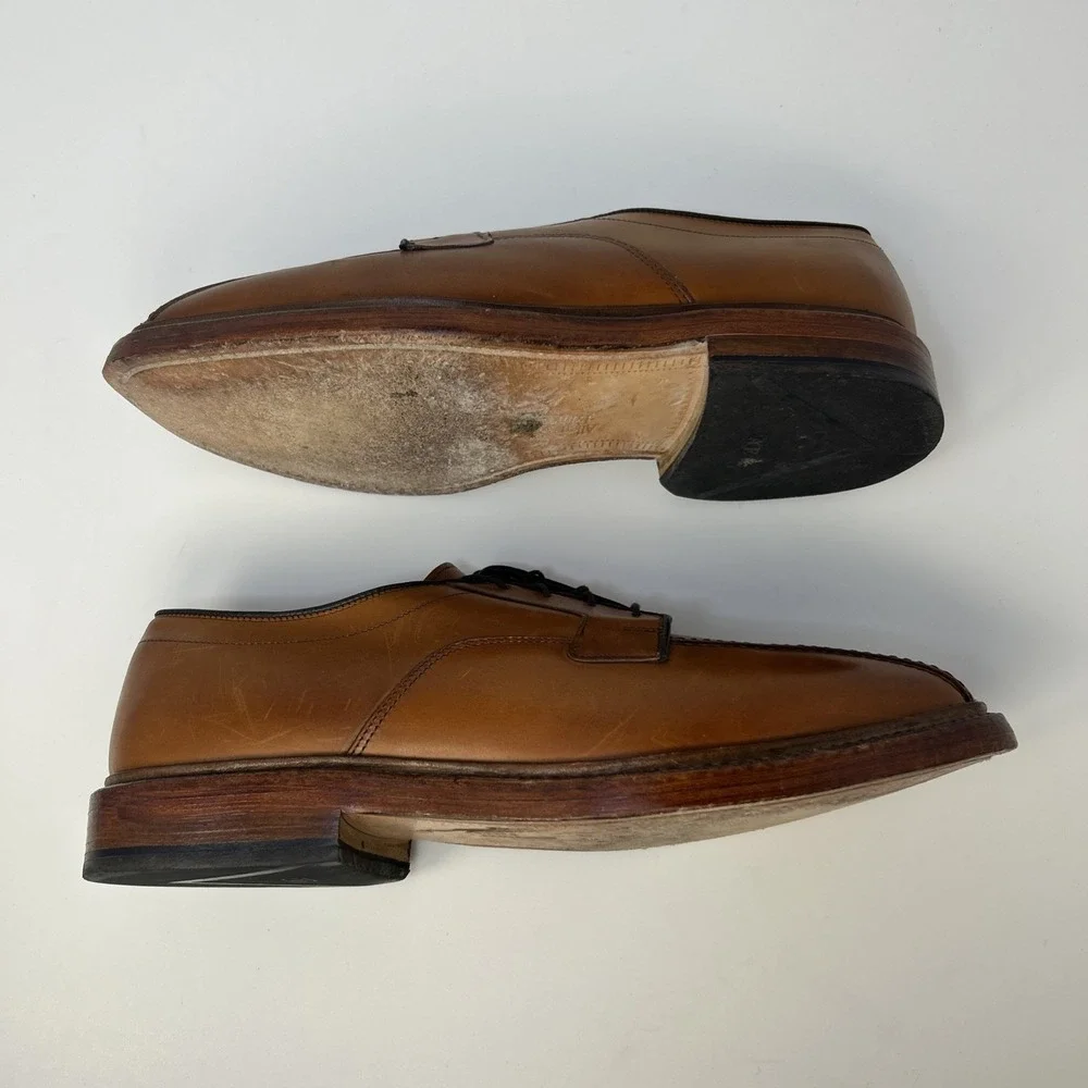 Allen‎ Edmonds HILLCREST Walnut Men's Size 8.5 Leather USA Oxfords Shoes